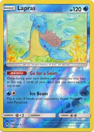 Lost Thunder Lapras #56/214 reverse holo